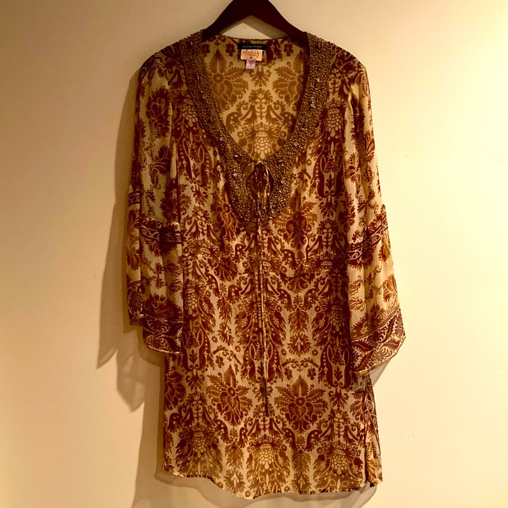 Boston Proper Chiffon Tunic.